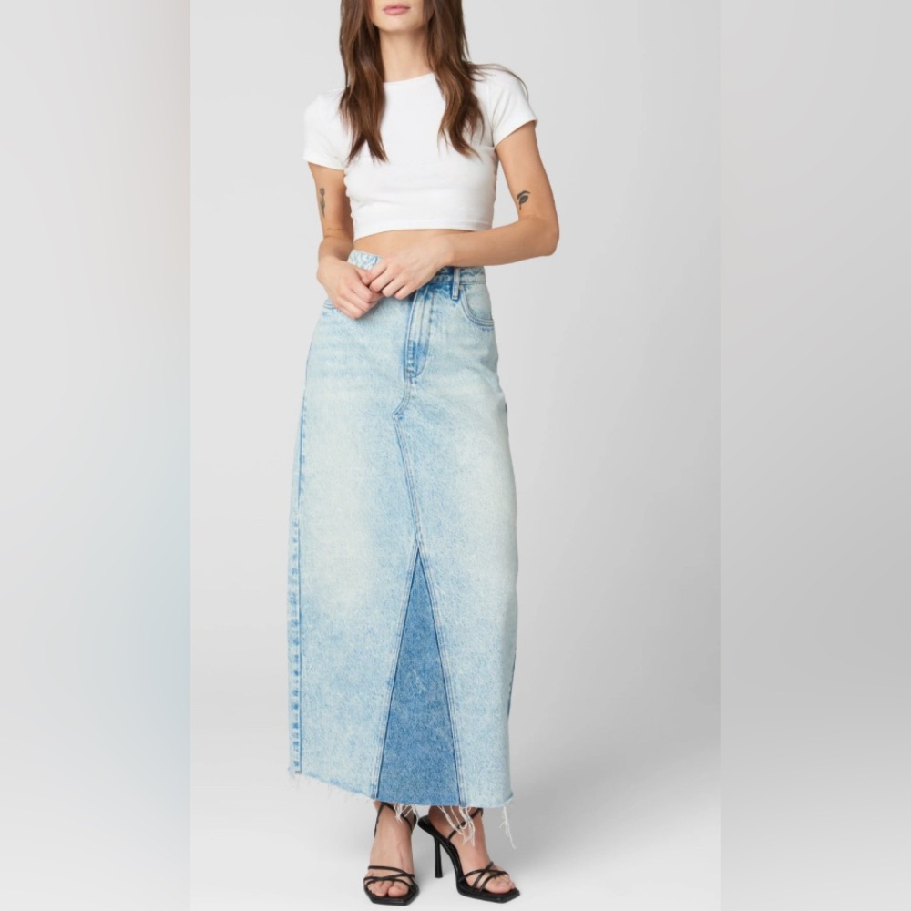 BLANK NYC Denim Maxi Skirt